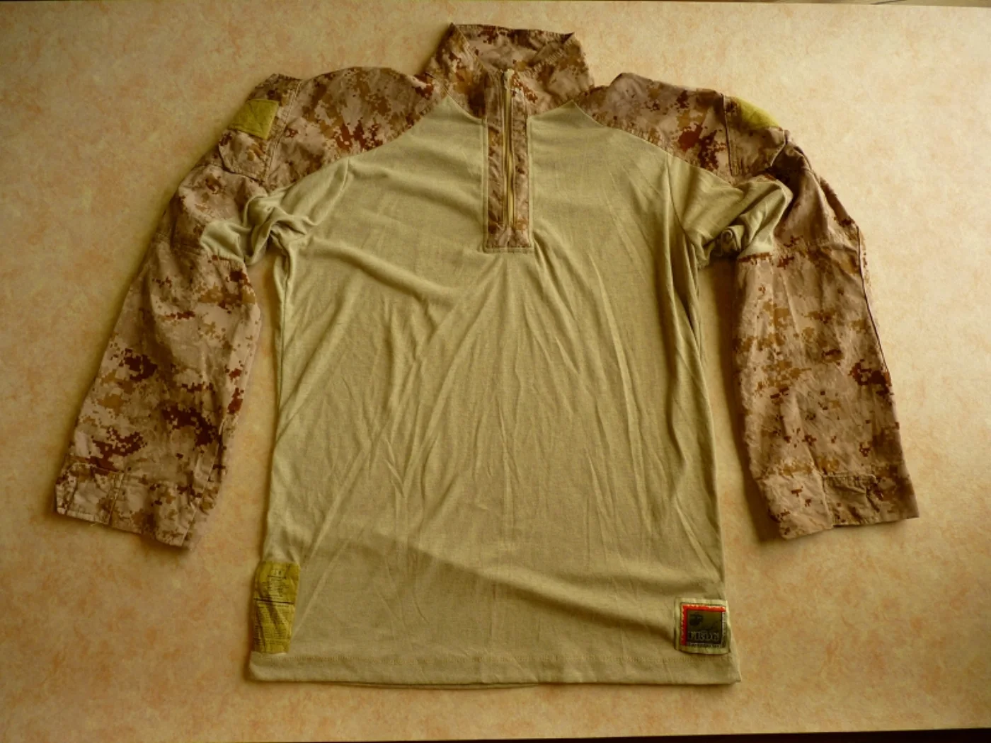 ミリタリーショップ 南国百貨店.COM|沖縄 USMC デザート コンバットシャツ L-R [Q-1039] - 米軍放 記録写真2