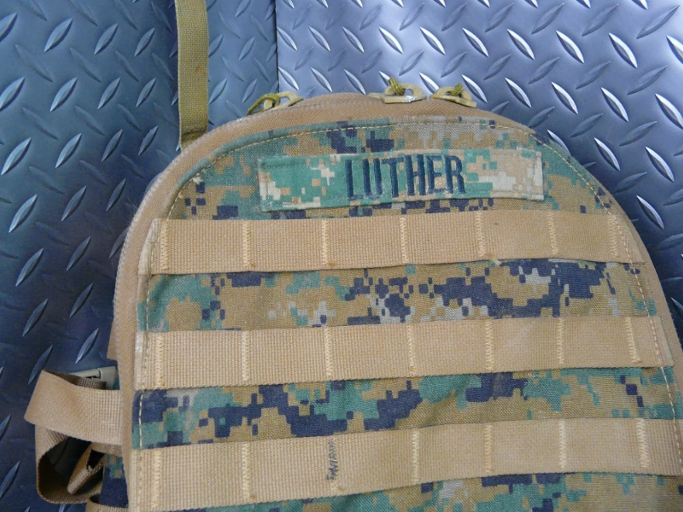 USMC マーパット迷彩 アサルトパック(名前テープ入り) 記録写真2