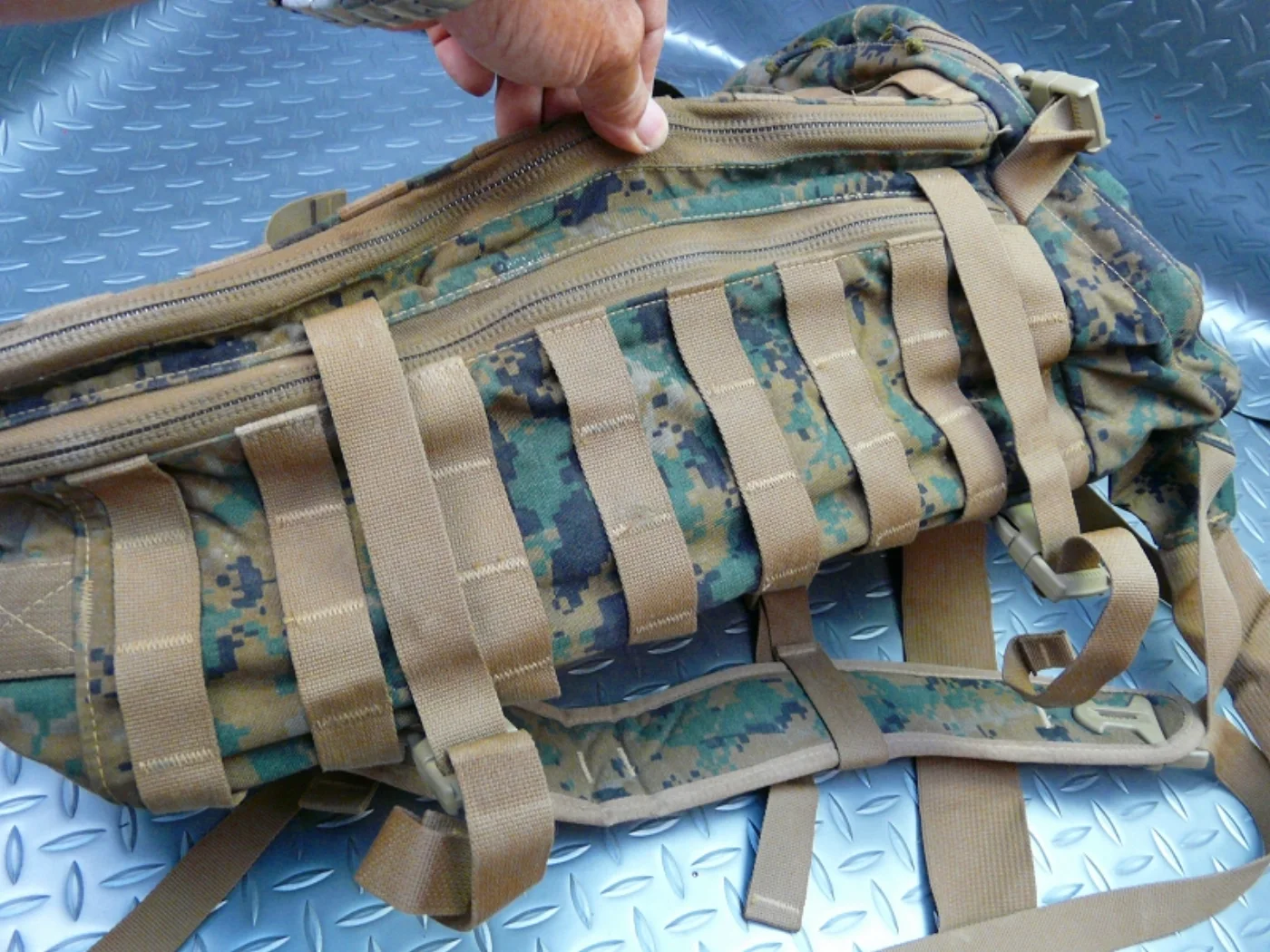 USMC マーパット迷彩 アサルトパック(名前テープ入り) 記録写真7