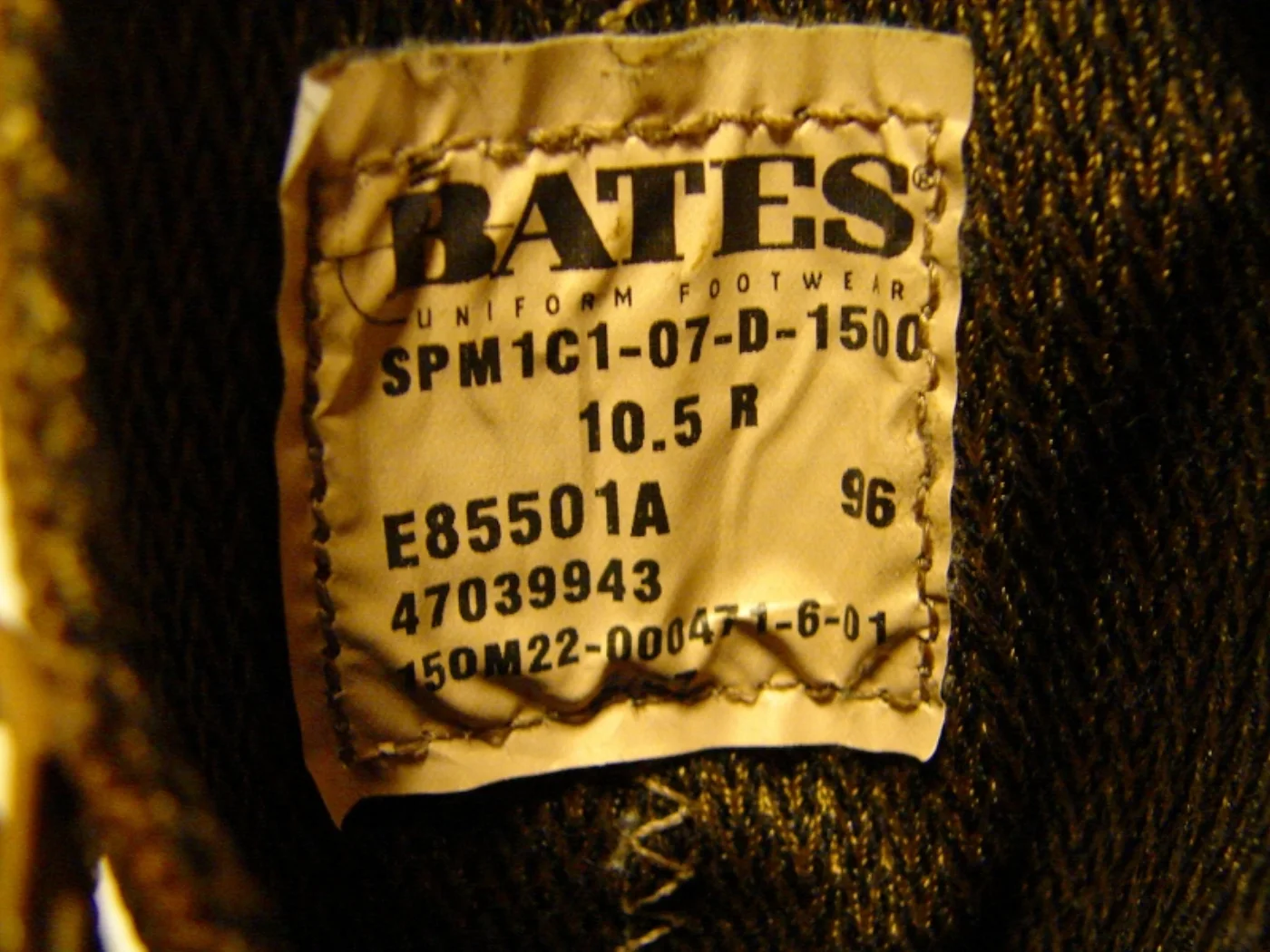 BATES製 米海兵隊 コンバットブーツ コヨーテスウェード 10.5R 記録写真7