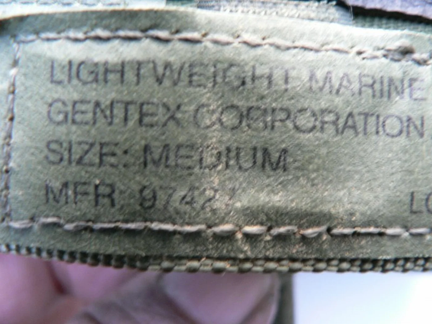 米海兵隊 LWHヘルメット用 パッドサスペンション パーツ Mサイズ 記録写真2