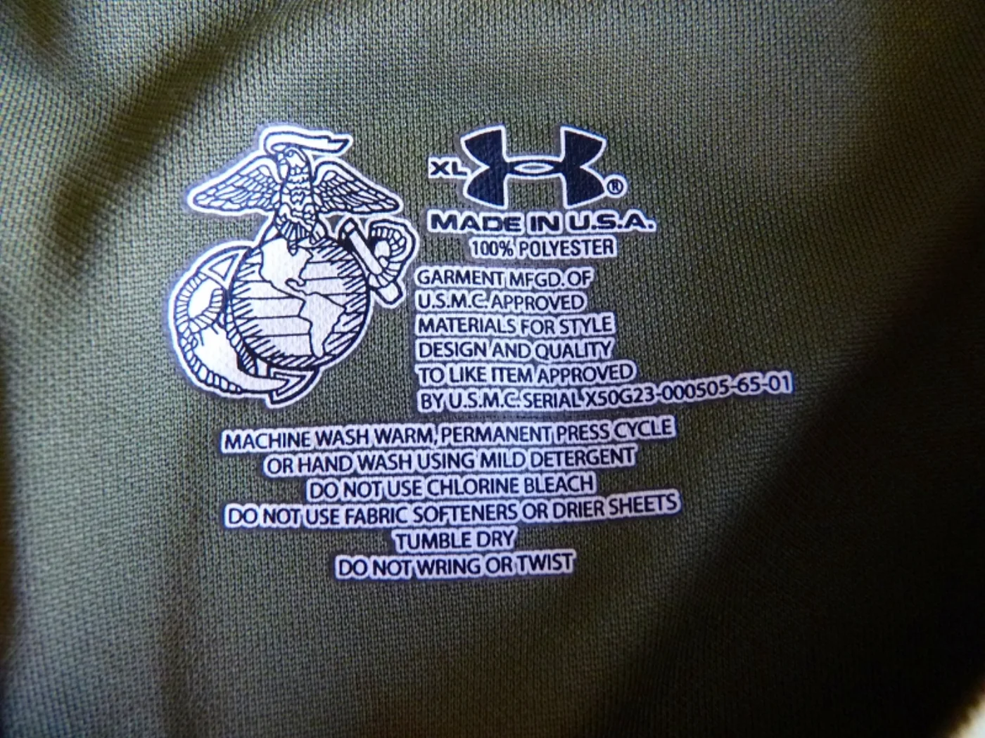 USMC UNDER ARMOUR タクティカルTシャツ 官給品 XL 記録写真2