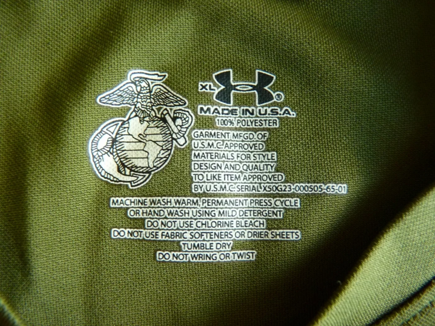 USMC UNDER ARMOUR タクティカルTシャツ 官給品 XL 記録写真6