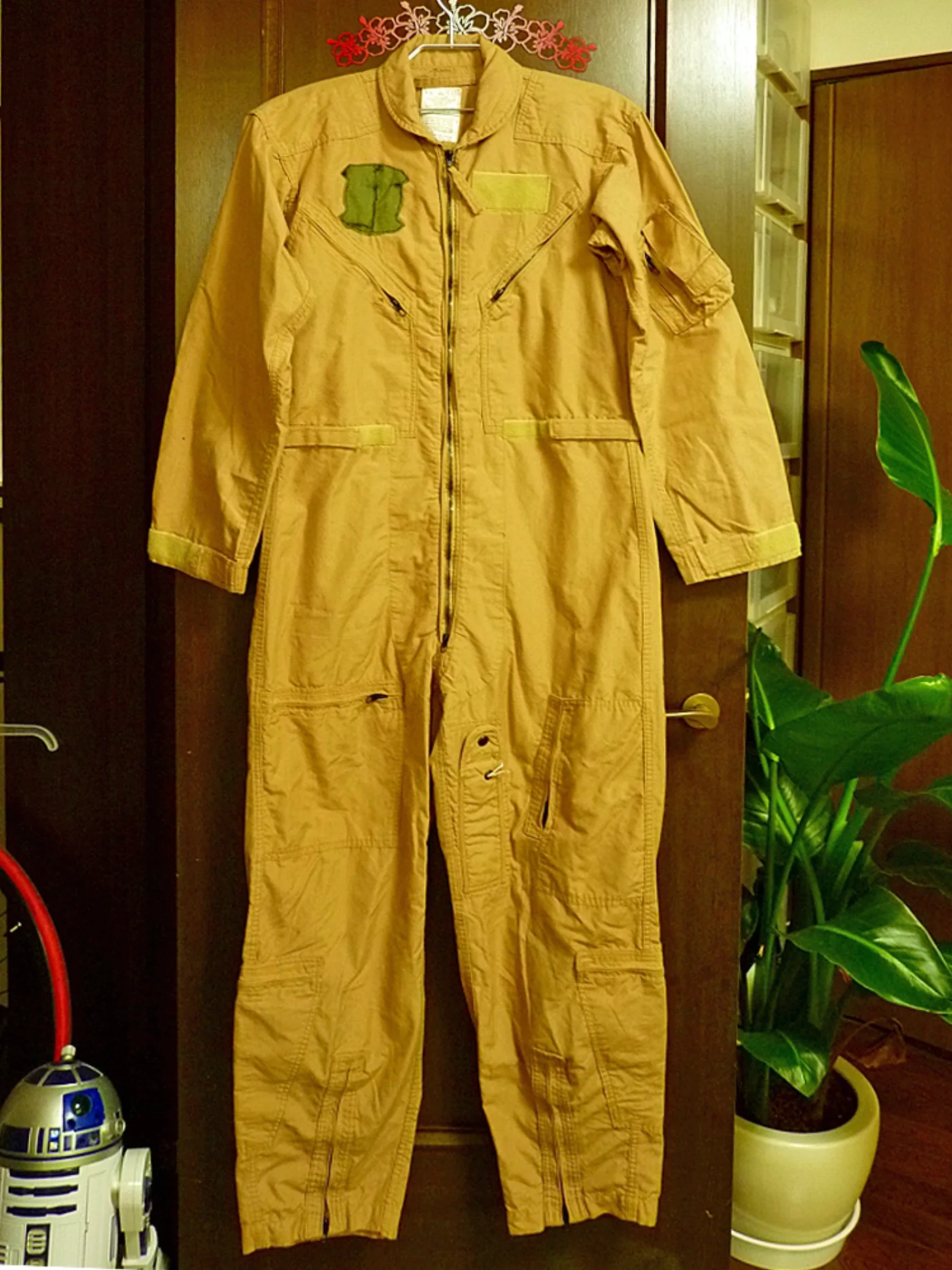 CWU-27/P フライトスーツ タン 40L 難燃アラミド素材 記録写真6