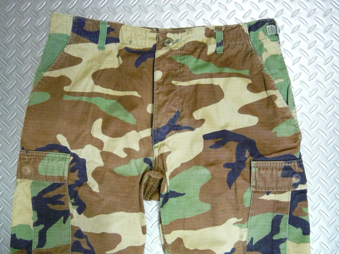 BDU ウッドランド迷彩パンツ M-S 記録写真2