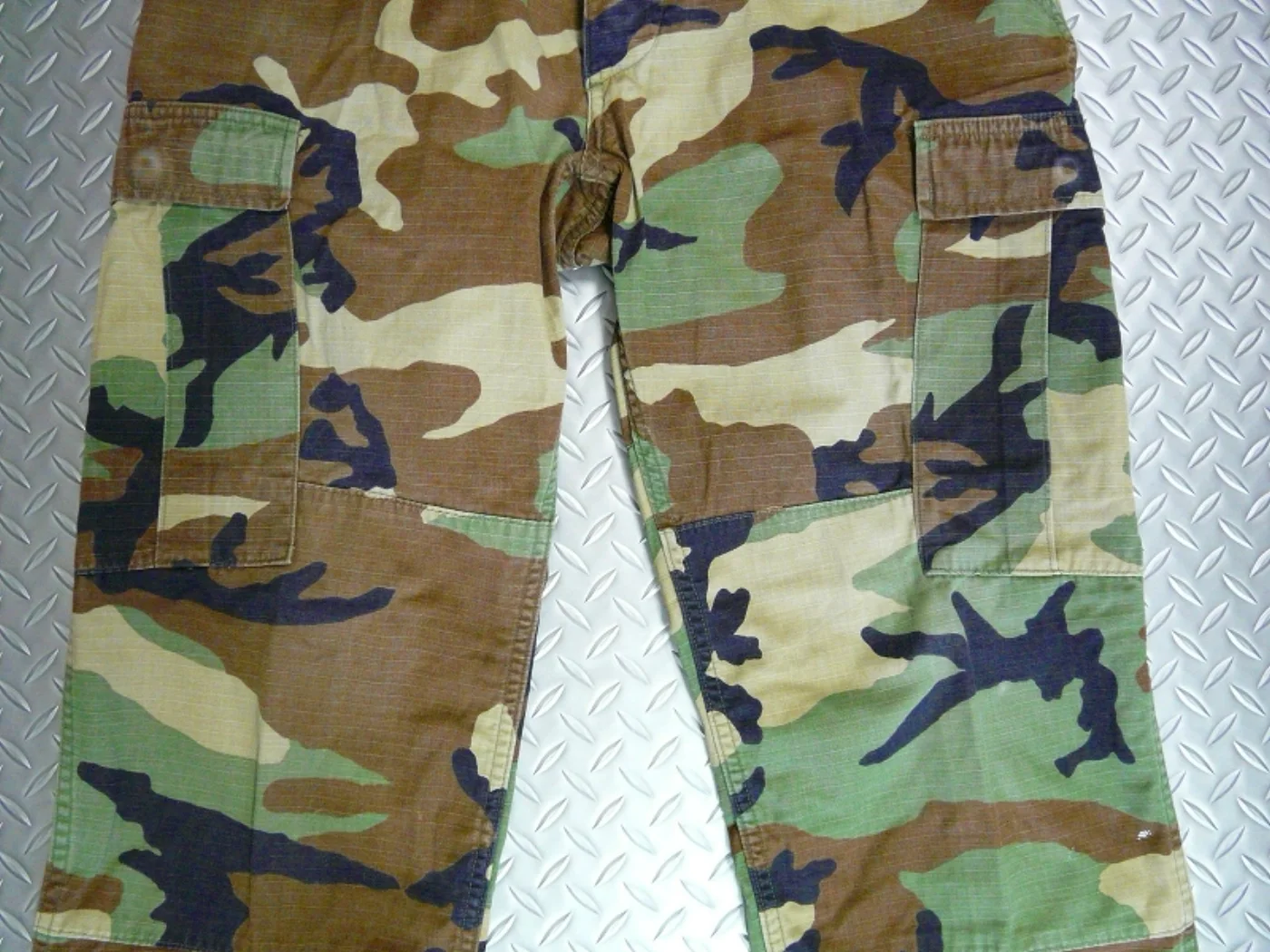 BDU ウッドランド迷彩パンツ M-S 記録写真3
