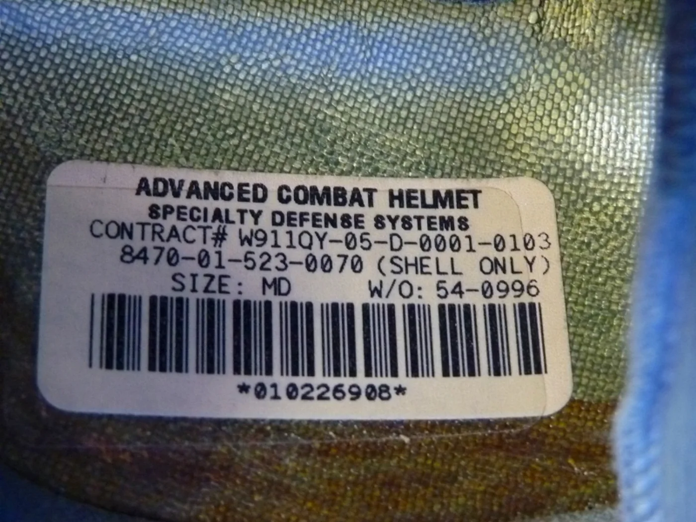 ADVANCED COMBAT HELMET(ACH) 米軍実物 M-6 記録写真5