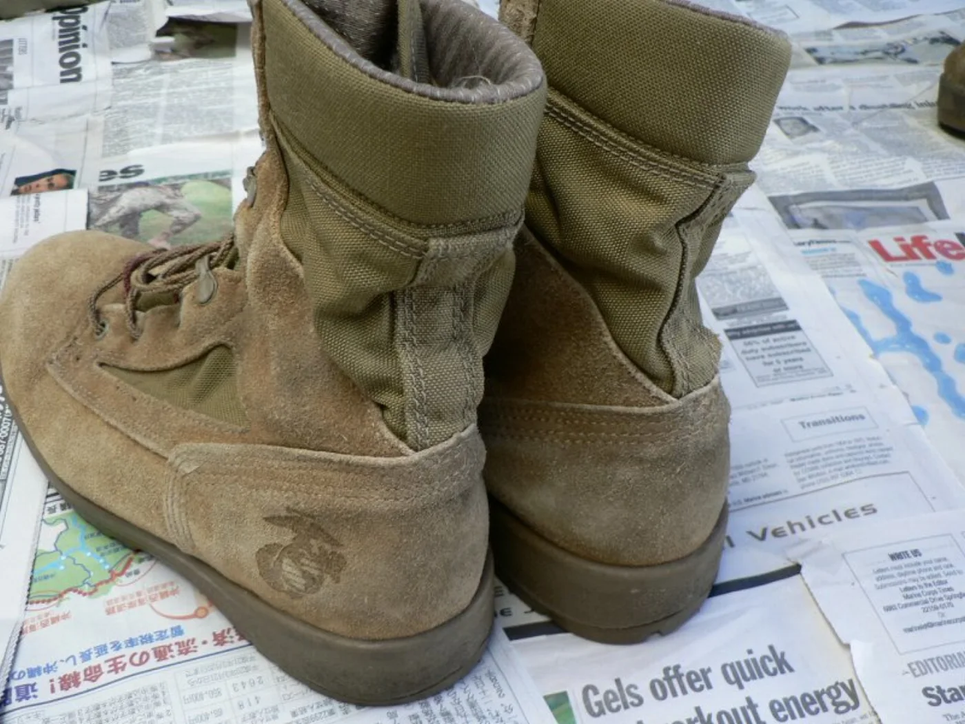 USMC BATES デザートブーツ タン 7.5R 記録写真4