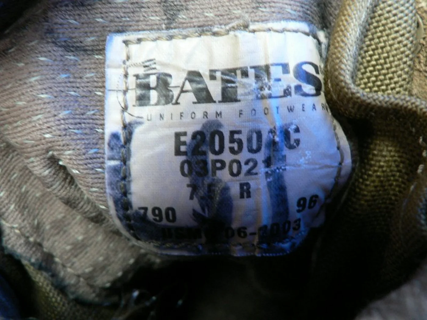 USMC BATES デザートブーツ タン 7.5R 記録写真7