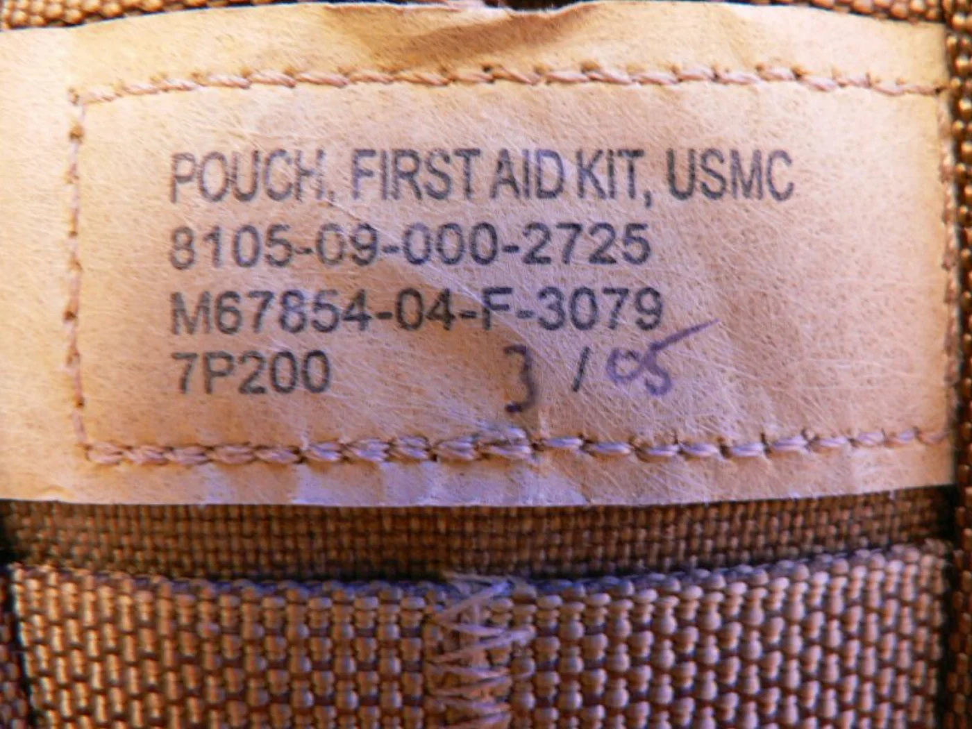 ミリタリーショップ 南国百貨店.COM|沖縄 POUCH FIRST AID KIT USMC コヨーテ [Z C-74 記録写真3