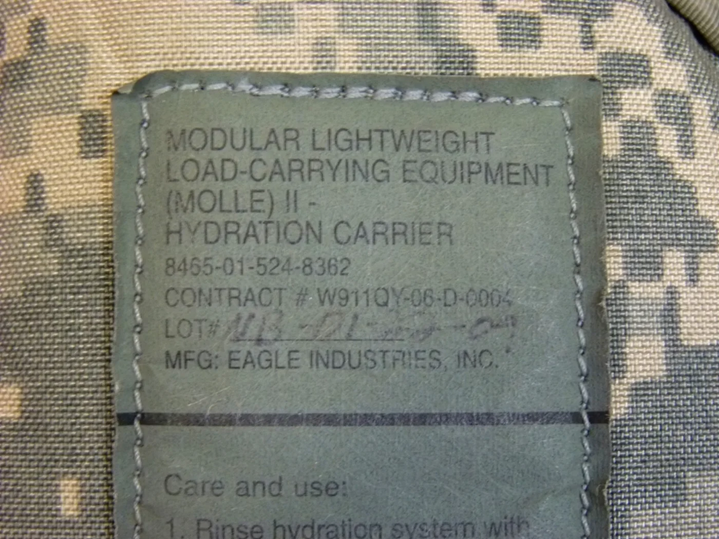 MOLLE II ハイドレーションキャリア ACU 米軍放出品 記録写真7
