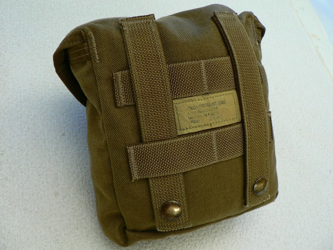 USMC ファーストエイドキットポーチ コヨーテ 1個 記録写真4