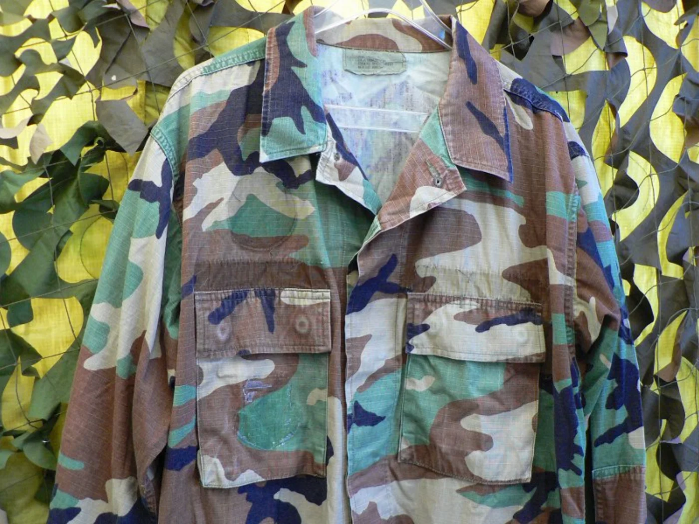 BDU ウッドランド迷彩ジャケット M-XL リップストップ 記録写真4