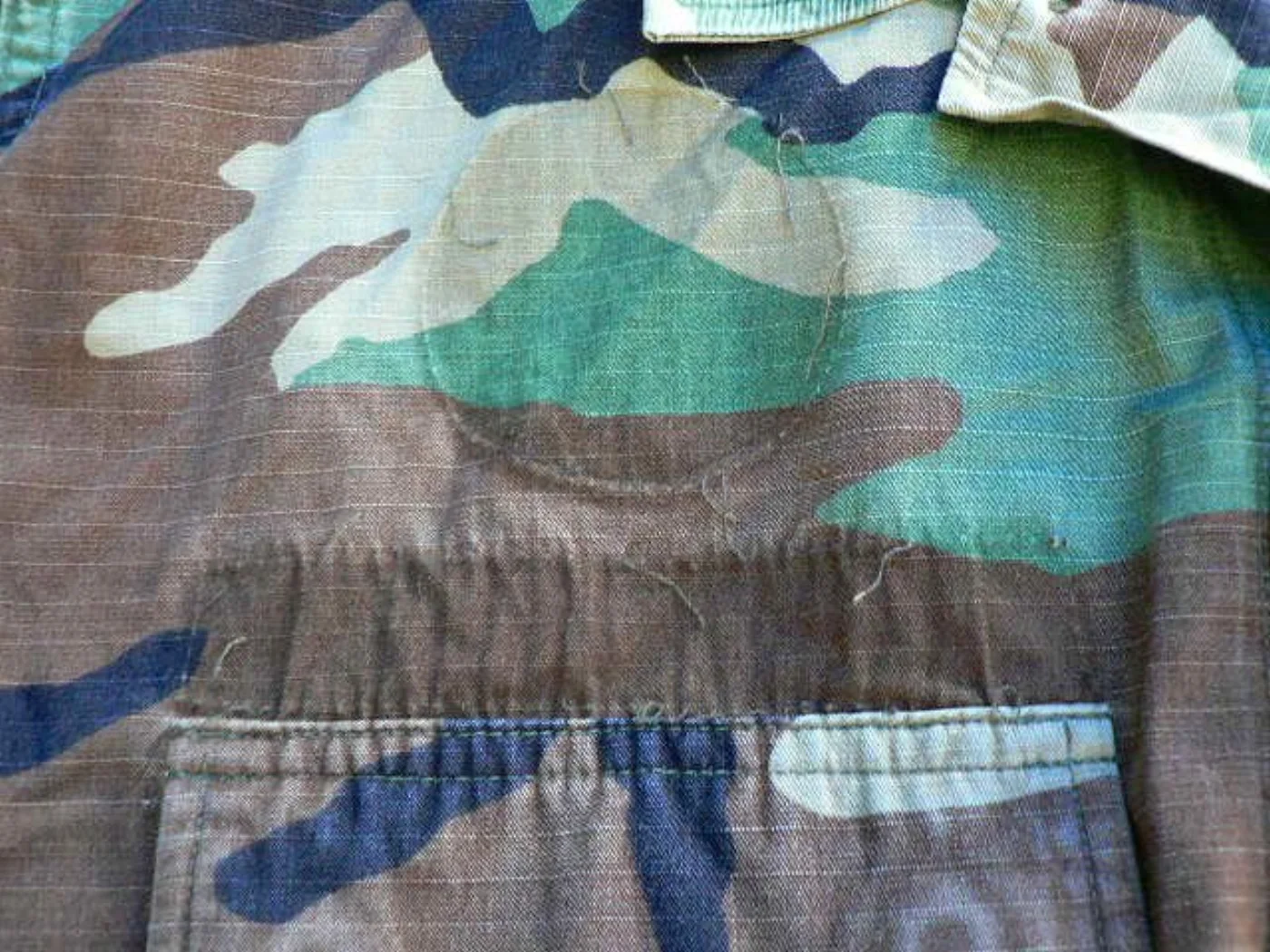 BDU ウッドランド迷彩ジャケット M-XL リップストップ 記録写真6