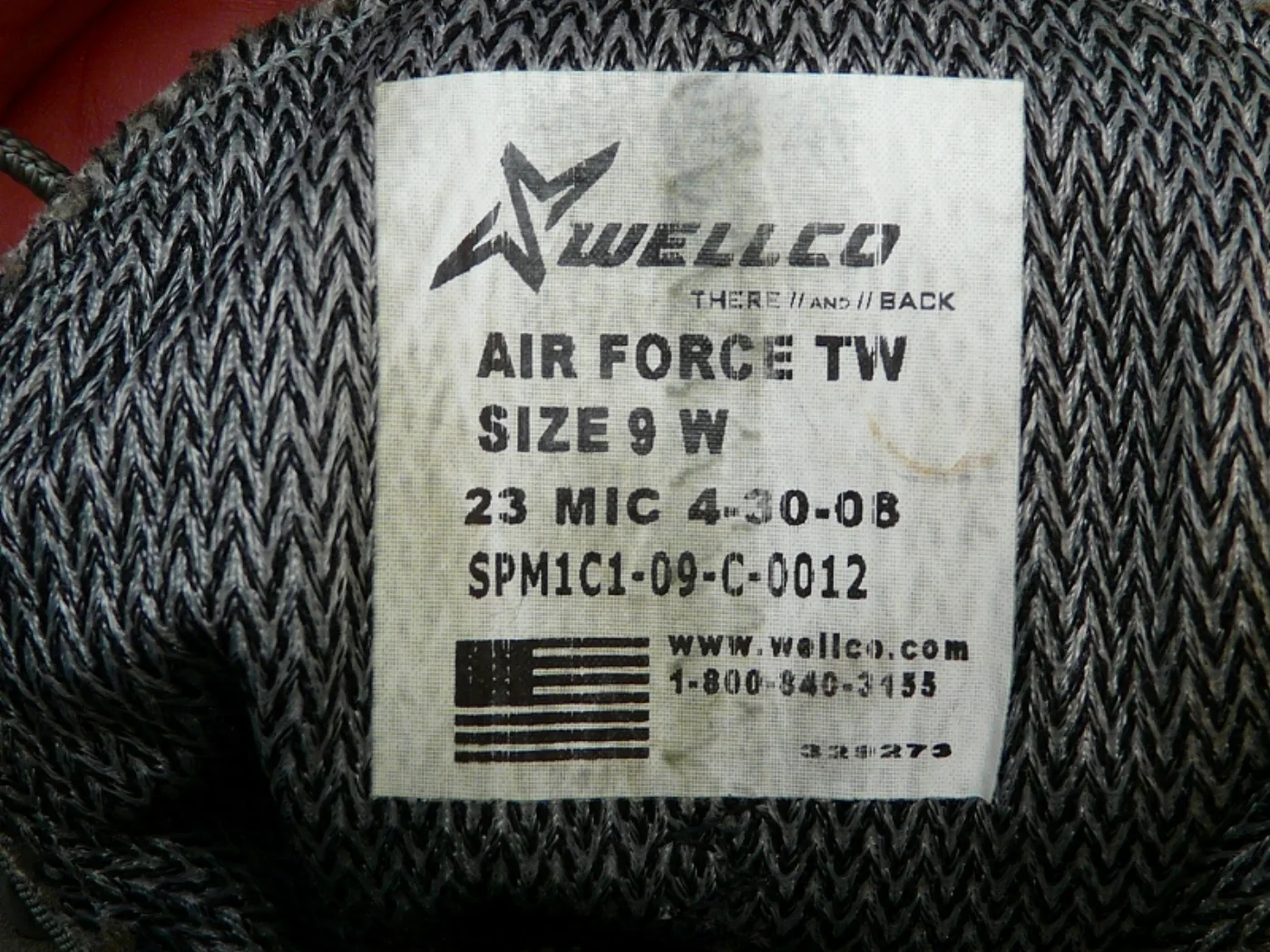 WELLCO製 米空軍 サンド コンバットブーツ 9W 記録写真7