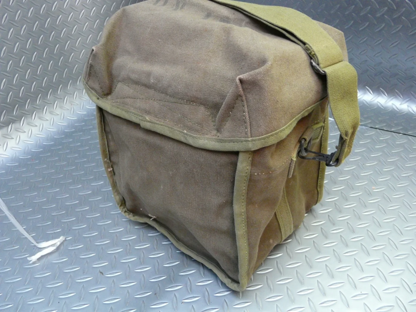 米軍 コットン製 ショルダーバッグ「AN/GRA-6」無線遠隔操作器 収納袋 記録写真3