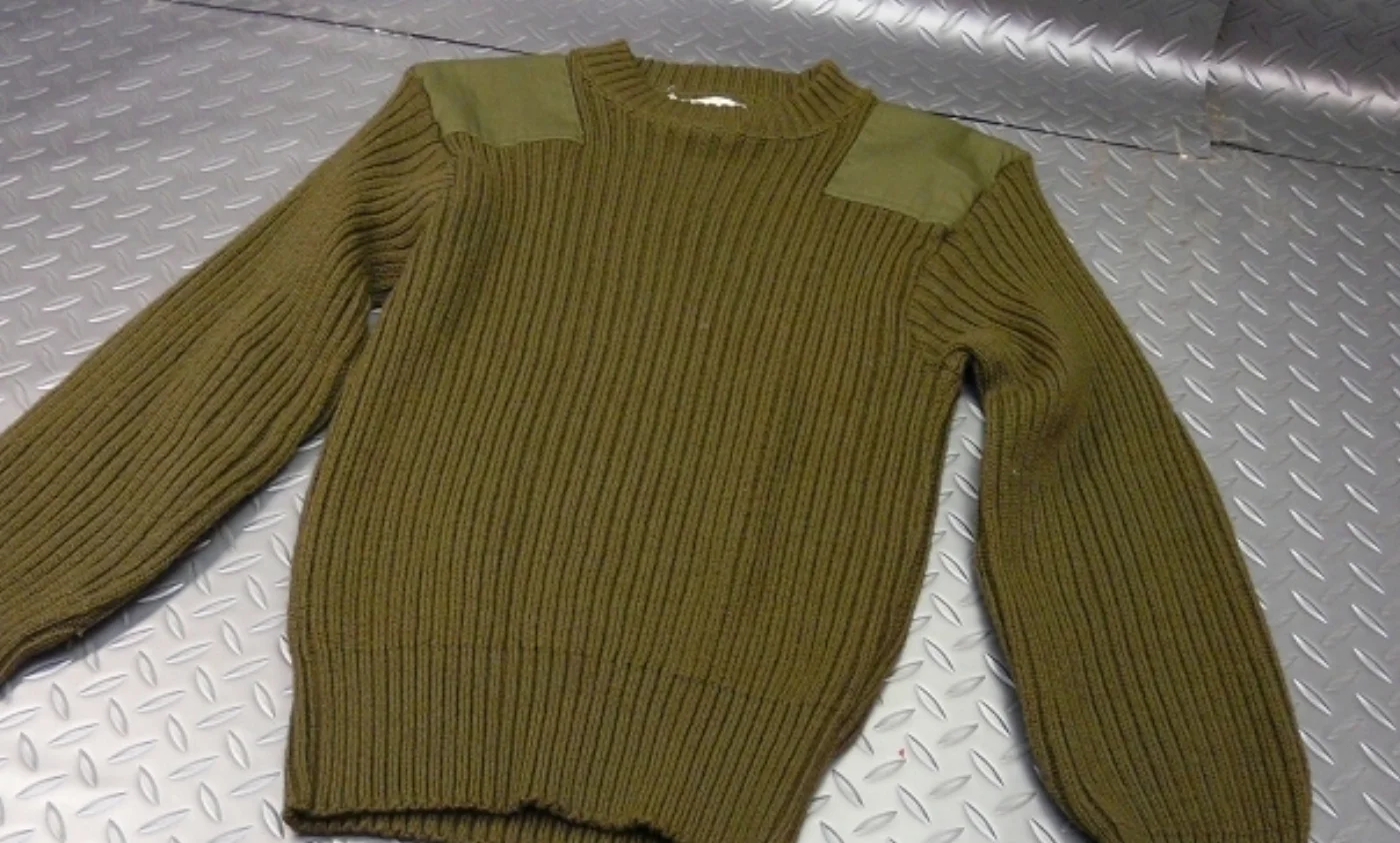 ミリタリーショップ 南国百貨店.COM|沖縄 100% WOOL セーター ARMY 36 [H-377] - 100% 記録写真2