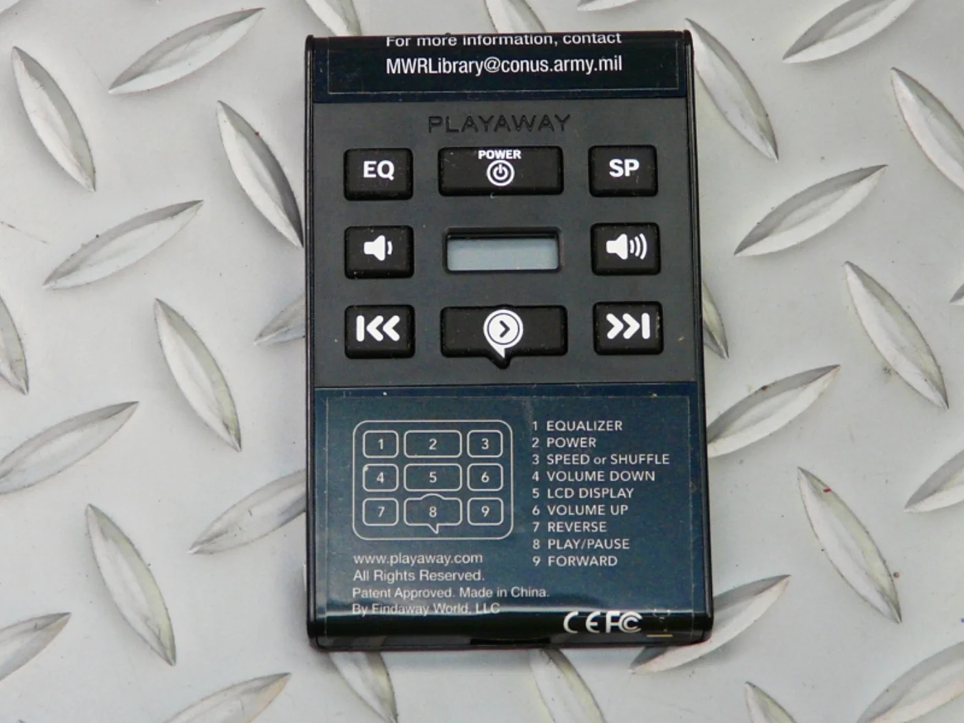 PLAYAWAY オーディオブックプレーヤー イヤホン付き 記録写真2