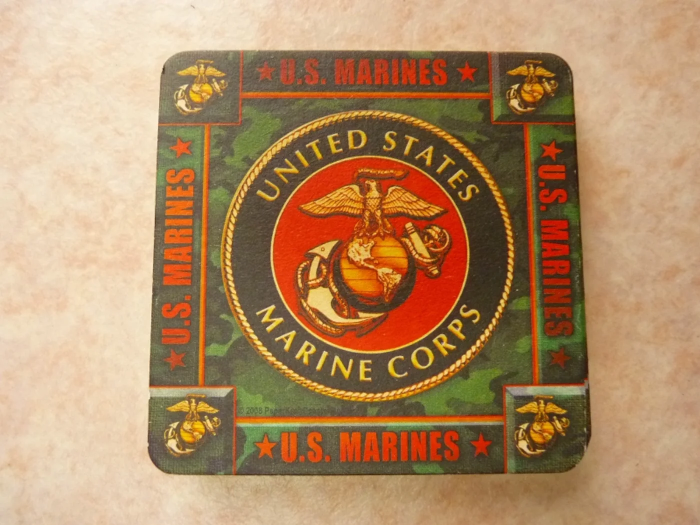 ミリタリーショップ 南国百貨店.COM|沖縄 USMC コースター １枚 [Q-1169] - USMC コースター １ 記録写真2