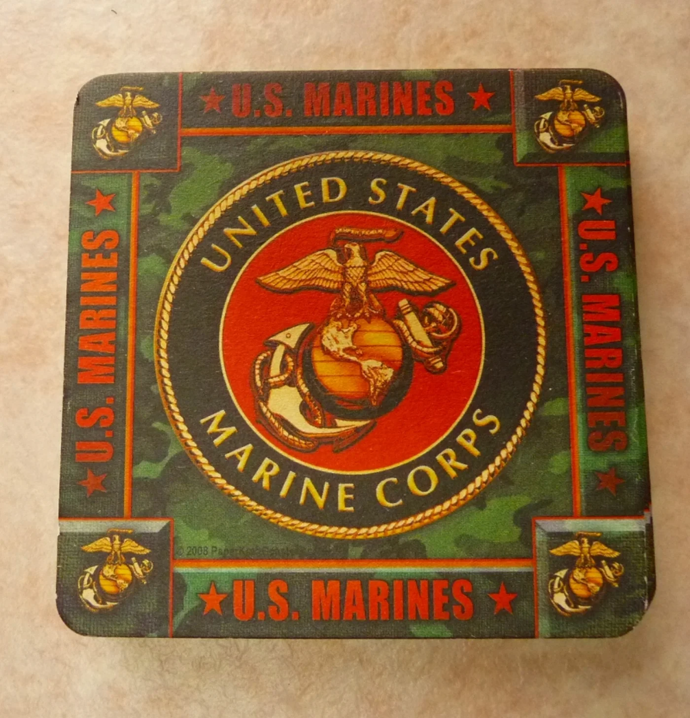 ミリタリーショップ 南国百貨店.COM|沖縄 USMC コースター １枚 [Q-1169] - USMC コースター １ 記録写真3