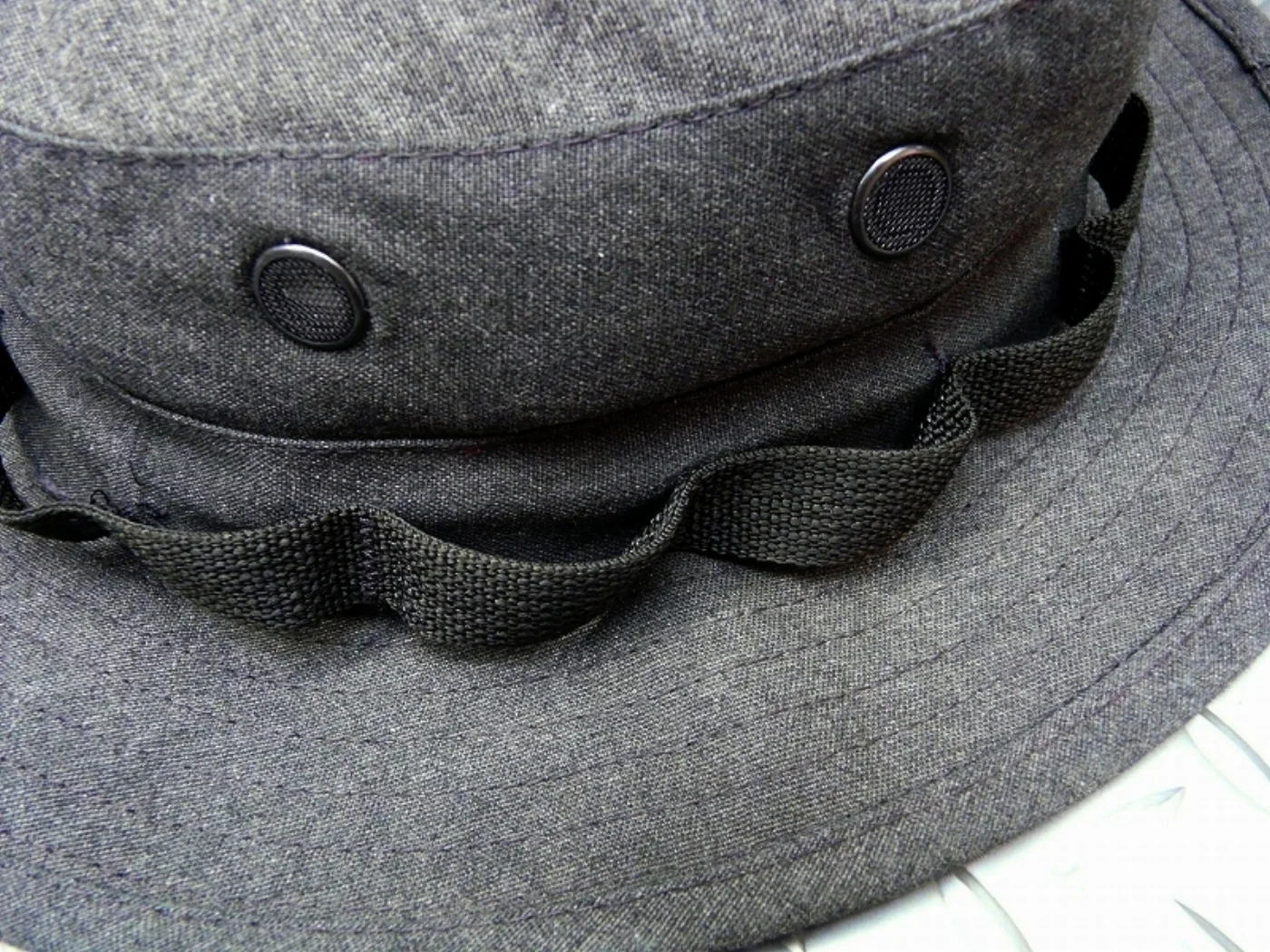 ミリタリーショップ 南国百貨店.COM|沖縄 ブーニーハット 珍しい黒色 7(1/2) 60cm L [ZZ E-130 記録写真3