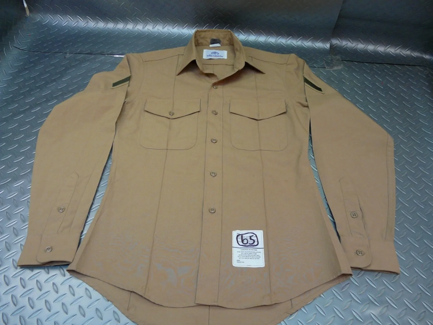 ミリタリーショップ 南国百貨店.COM|沖縄 U.S.ARMY 長袖カーキシャツ [ZZ G-954] - U.S.AR 記録写真2