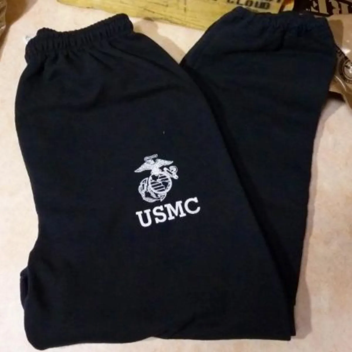 ミリタリーショップ 南国百貨店.COM|沖縄 USMC スウェットパンツ 黒 L [ZZ Q-1286] - USMC 記録写真1