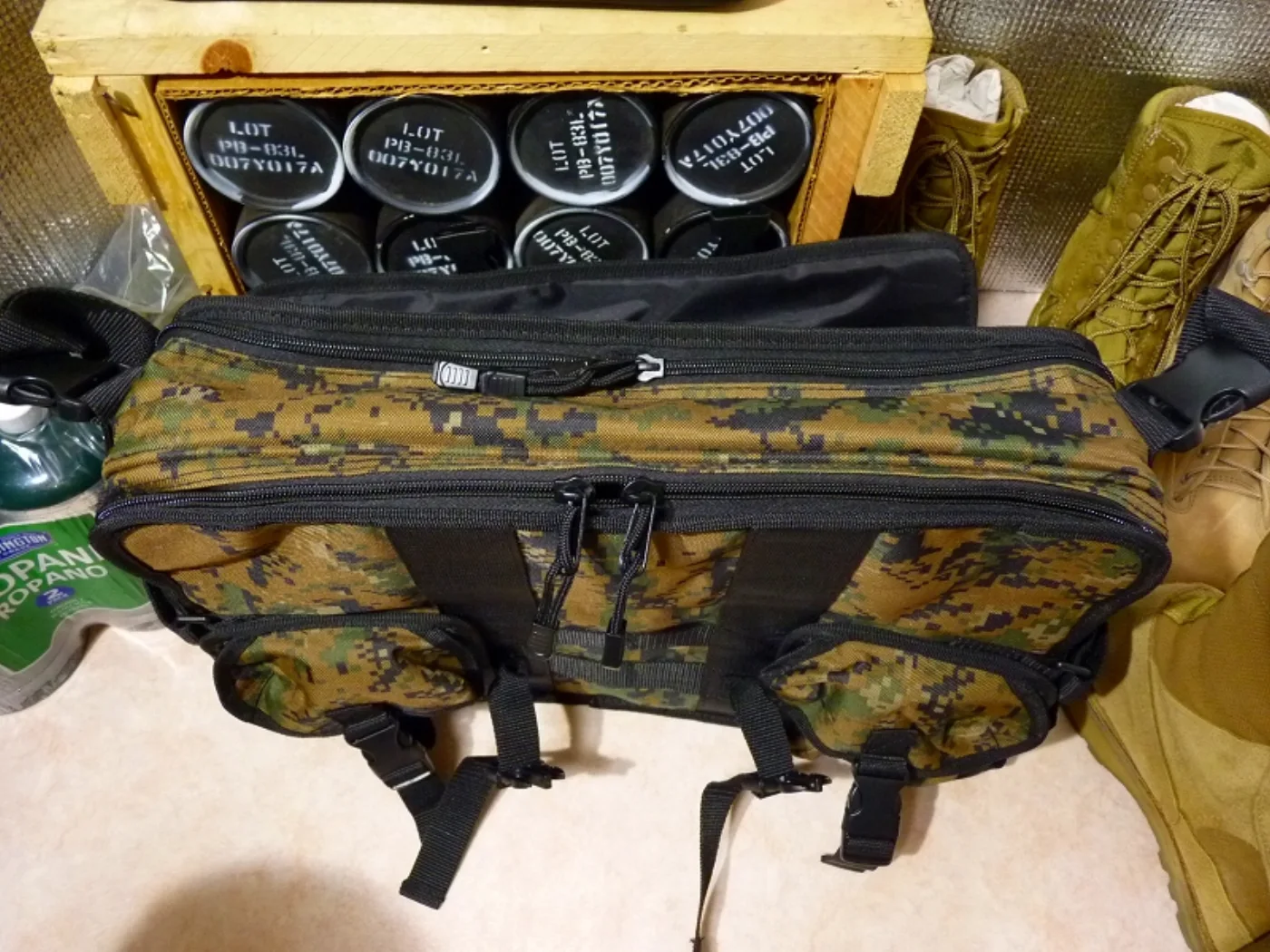 ミリタリーショップ 南国百貨店.COM|沖縄 USMC マーパット ウッドランド ショルダーバッグ 新品 [Q-1220 記録写真8