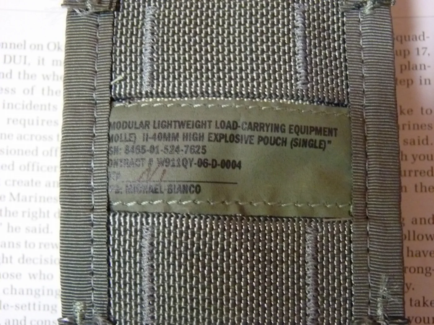 ミリタリーショップ 南国百貨店.COM|沖縄 MOLLE II 40MM GRENADE POUCH(S) ACU [Z 記録写真5