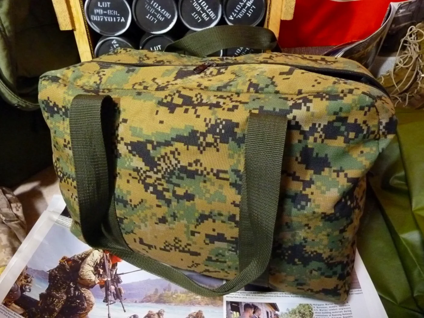 ミリタリーショップ 南国百貨店.COM|沖縄 USMC マーパット KITBAG ※ワケあり特価品 [Q-1317] - 記録写真2