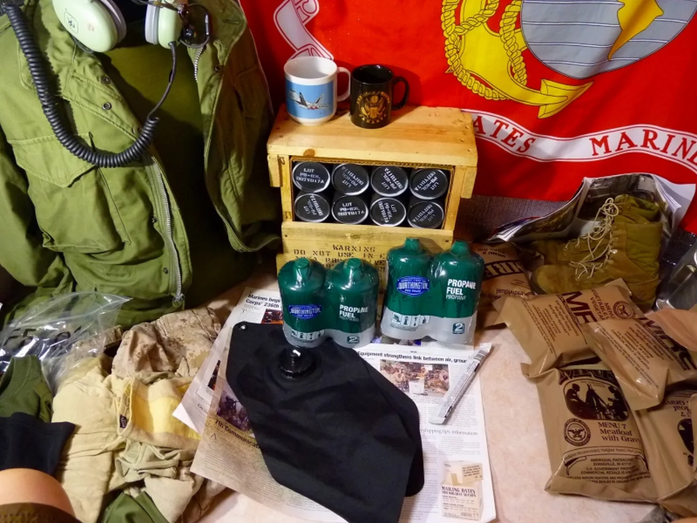 ミリタリーショップ 南国百貨店.COM|沖縄 US.Coleman 互換 プロパン ガスボンベ 新品 ２本セット [Q- 記録写真2