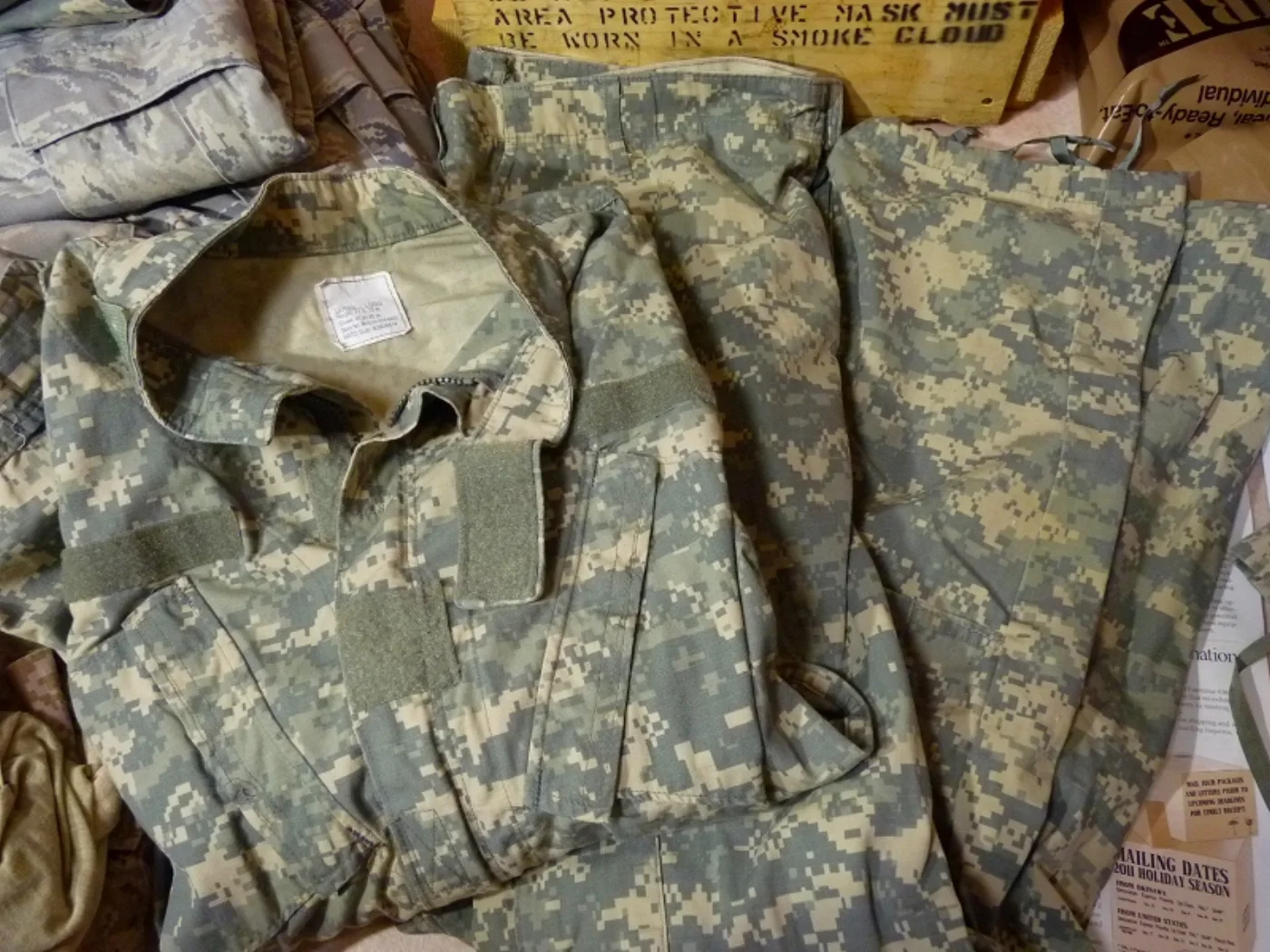 ミリタリーショップ 南国百貨店.COM|沖縄 ACU ARMY戦闘服上下セット L [Q-1328] - ACU ARM 記録写真3