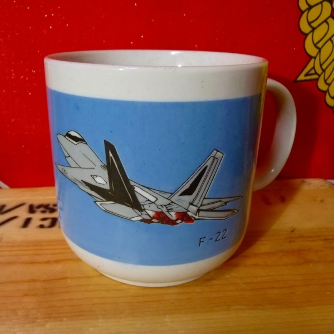 ミリタリーショップ 南国百貨店.COM|沖縄 大きな F-22 マグカップ 直径１０ｃｍ [Q-1324] - 大きな 記録写真2