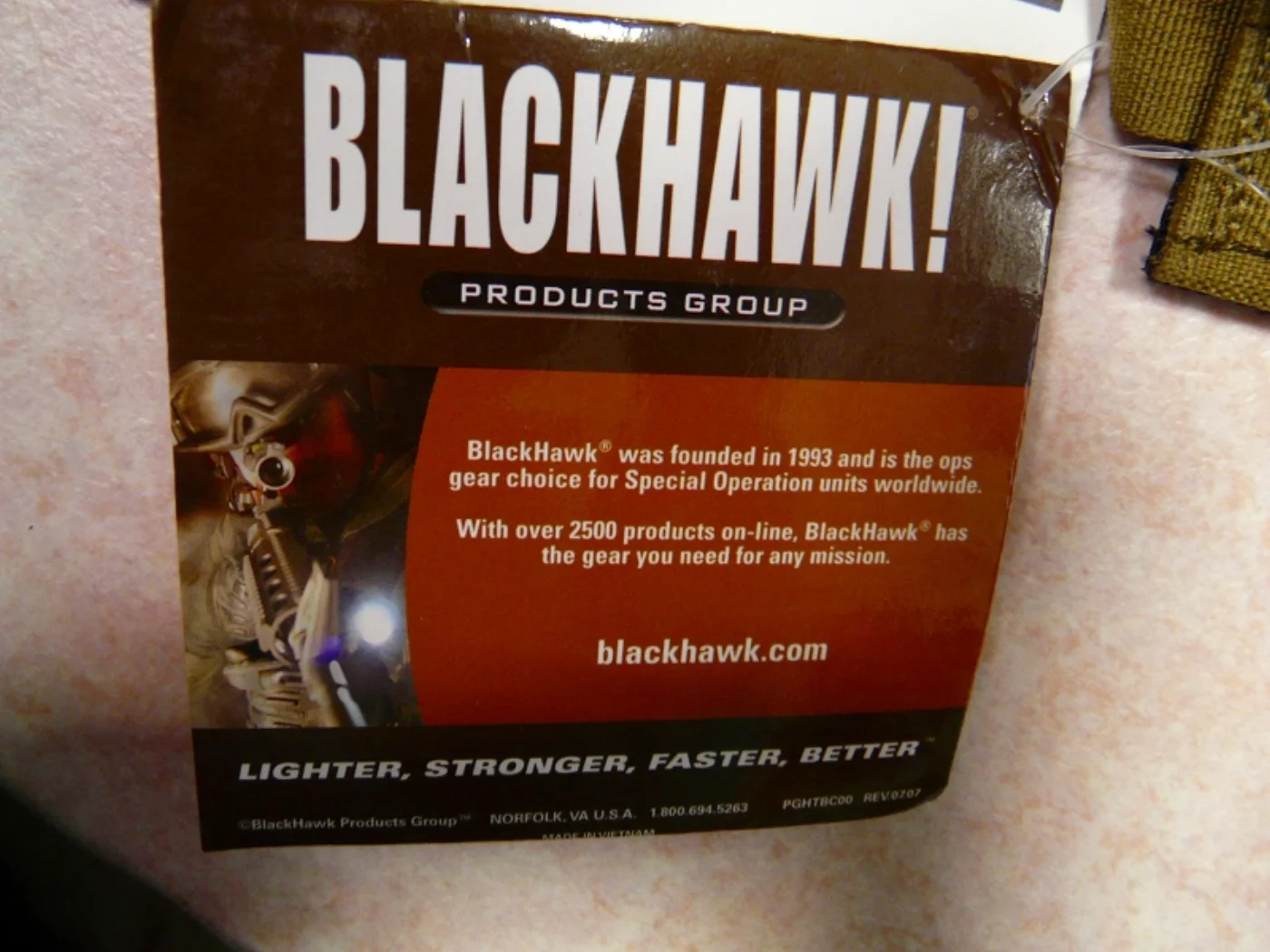 ミリタリーショップ 南国百貨店.COM|沖縄 BLACKHAWK! コヨーテ ウエストベルト 新品 M [Q-662] 記録写真3