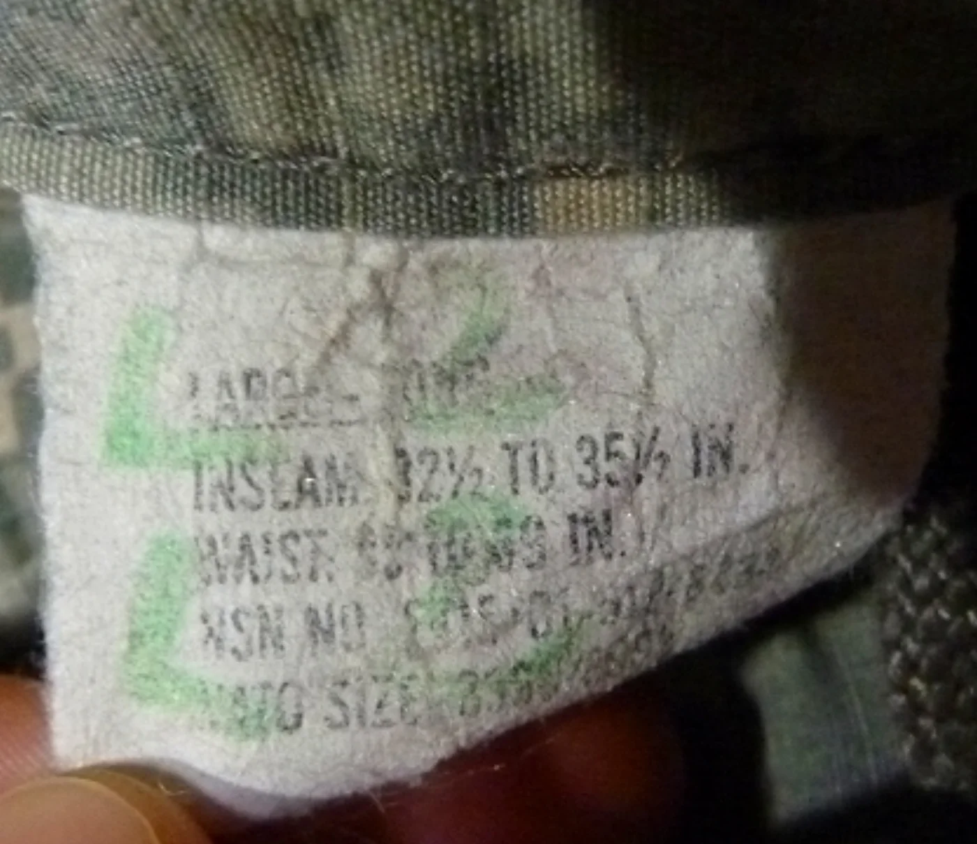 ミリタリーショップ 南国百貨店.COM|沖縄 ACU ARMY戦闘服上下セット L [Q-1330] - ACU ARM 記録写真6