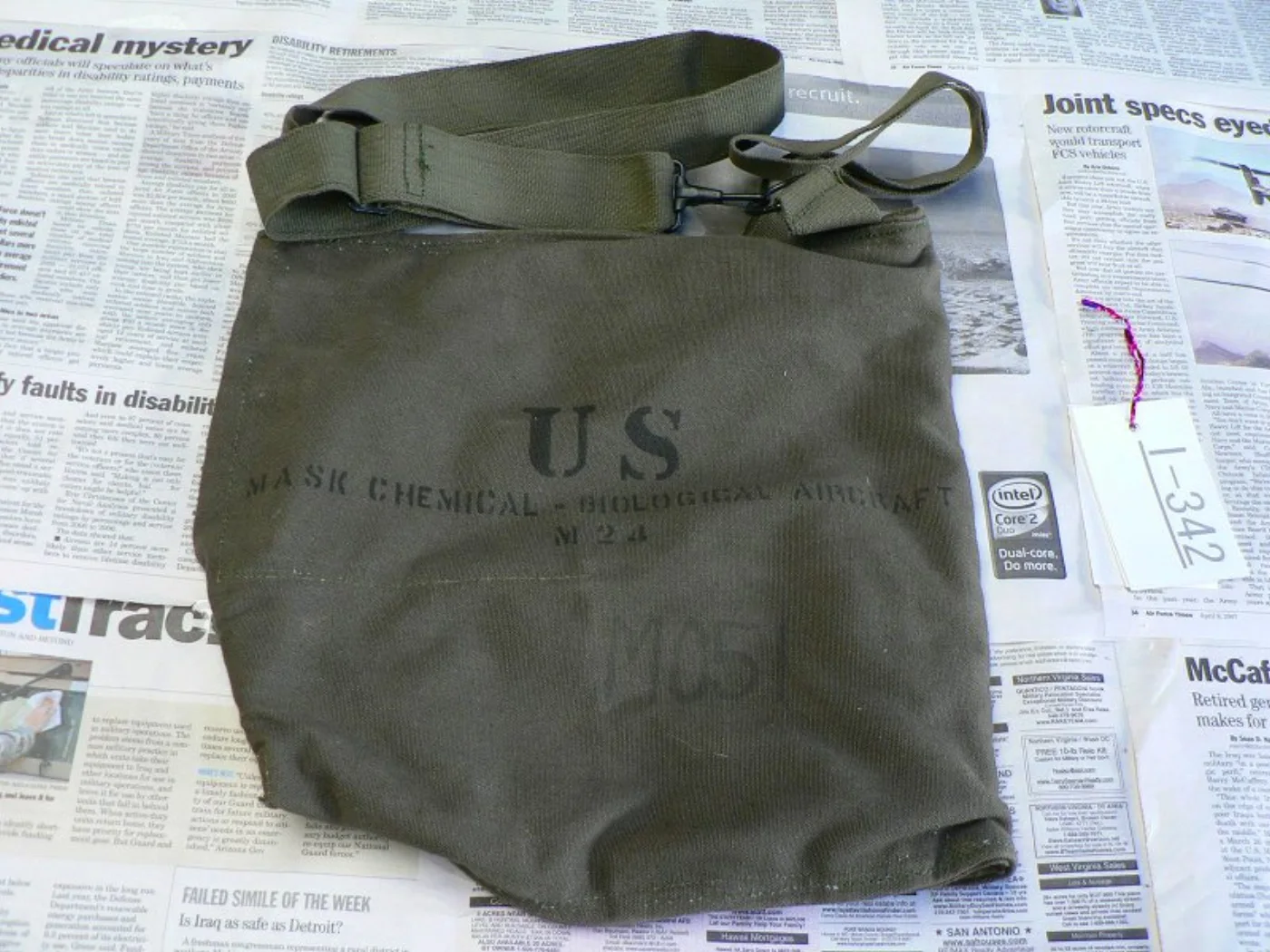 ミリタリーショップ 南国百貨店.COM|沖縄 CHEMICAL BAG [I-342] - CHEMICAL BAG薄型 記録写真2