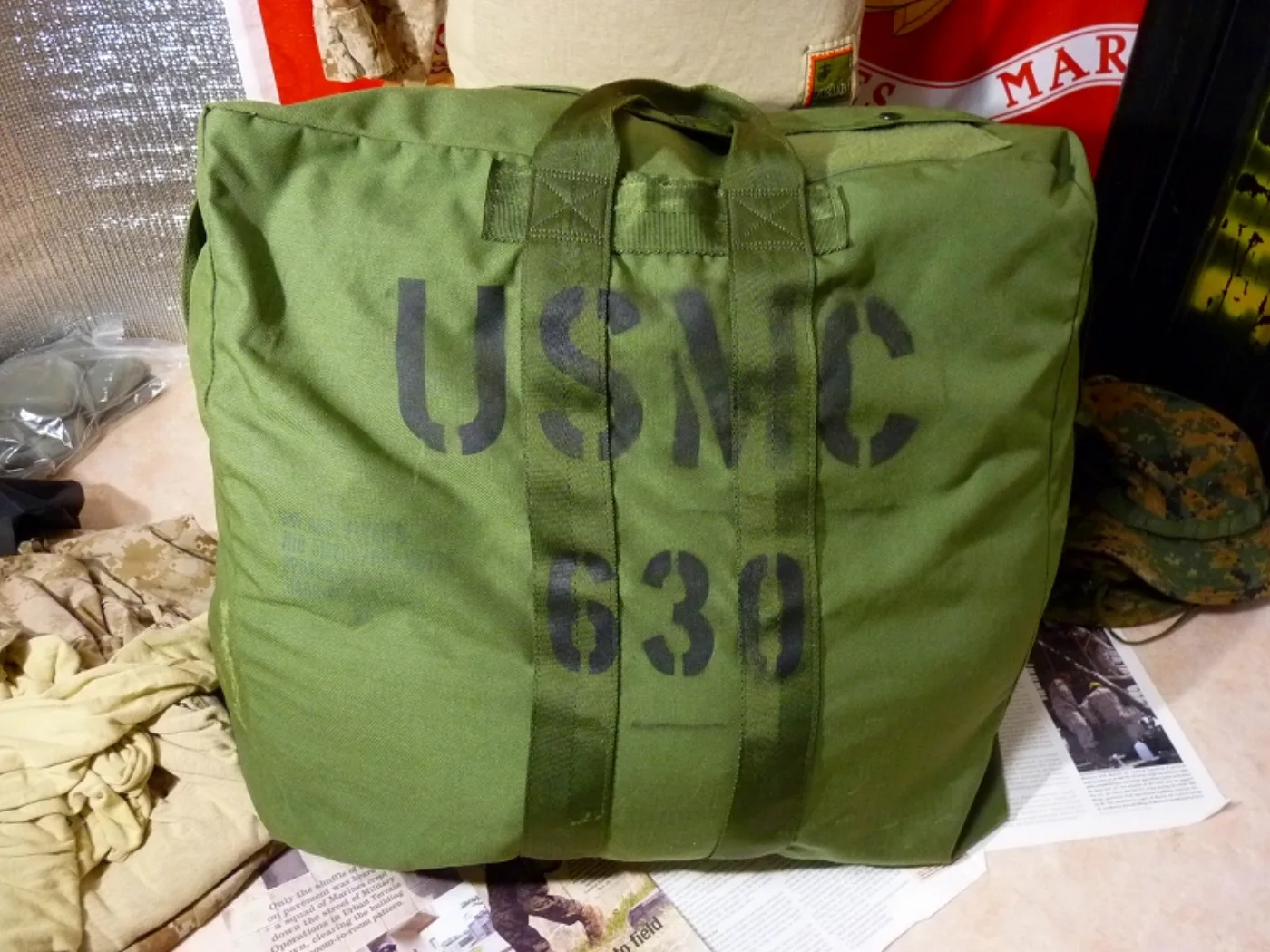 ミリタリーショップ 南国百貨店.COM|沖縄 USMC キャスター付きキャリーバッグ [Q-1362] - USMC キ 記録写真2