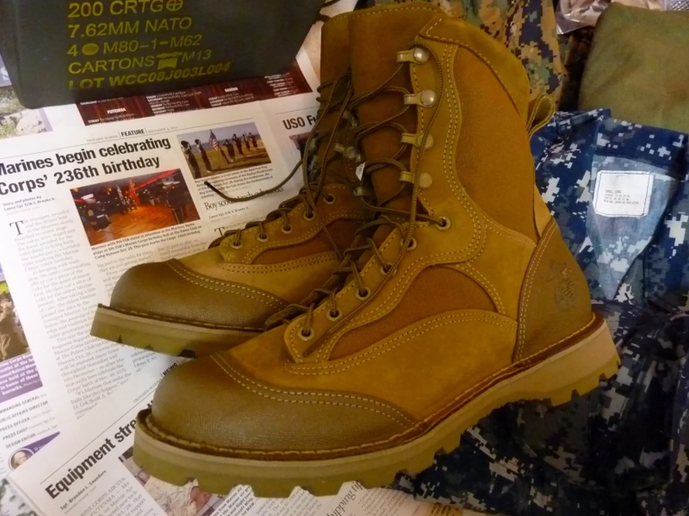 ミリタリーショップ 南国百貨店.COM|沖縄 USMC Danner ゴアテックスブーツ 10.5 (28.5cm) 未 記録写真5