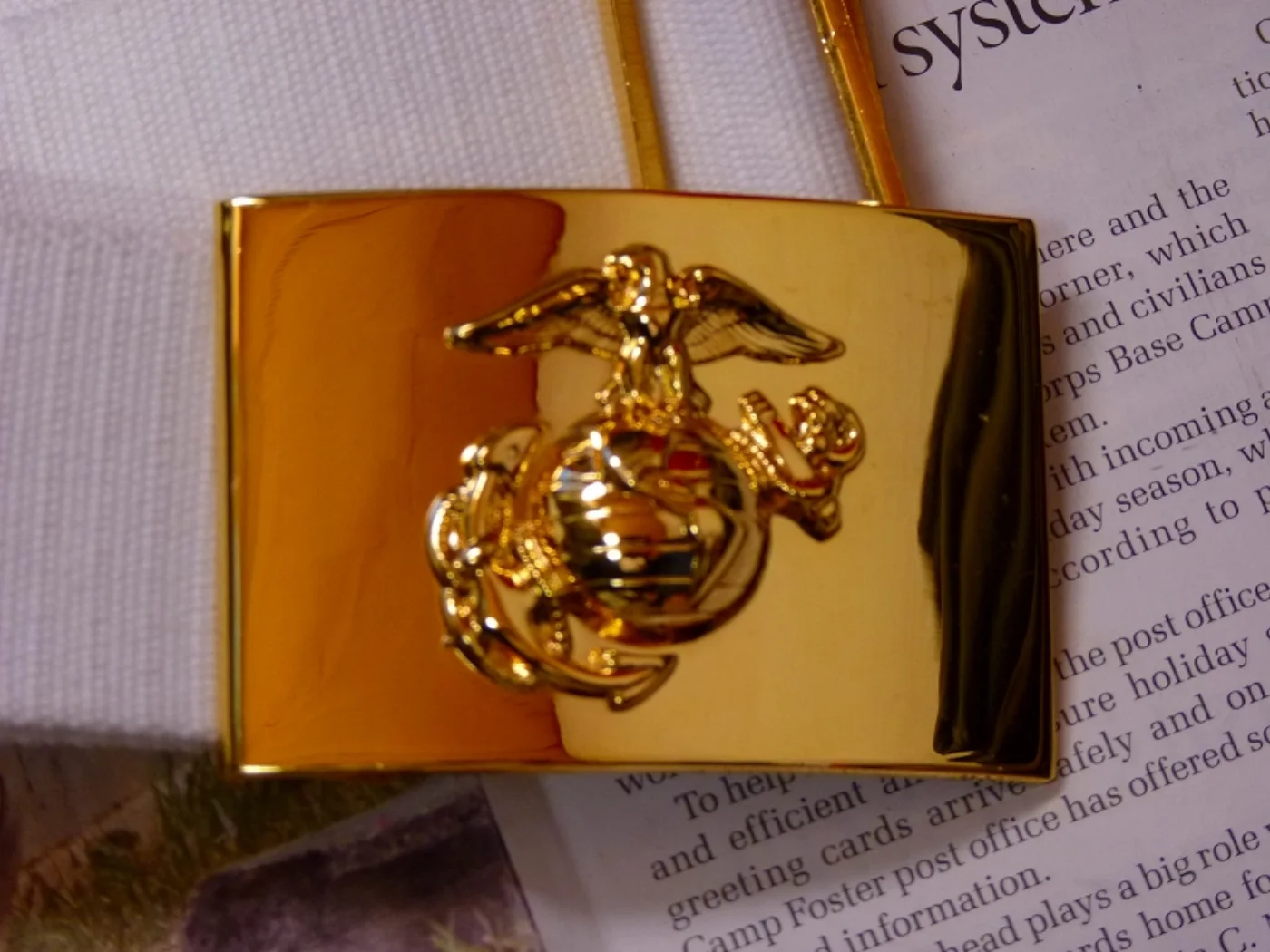 ミリタリーショップ 南国百貨店.COM|沖縄 USMC 正装用 ドレスベルト 未使用品 [Q-1372] - USMC 記録写真3