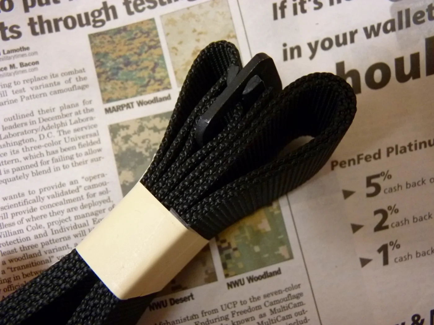 ミリタリーショップ 南国百貨店.COM|沖縄 特殊部隊 黒 BDUベルト 110cm 米軍官給品 新品 [ZZ Q-13 記録写真3