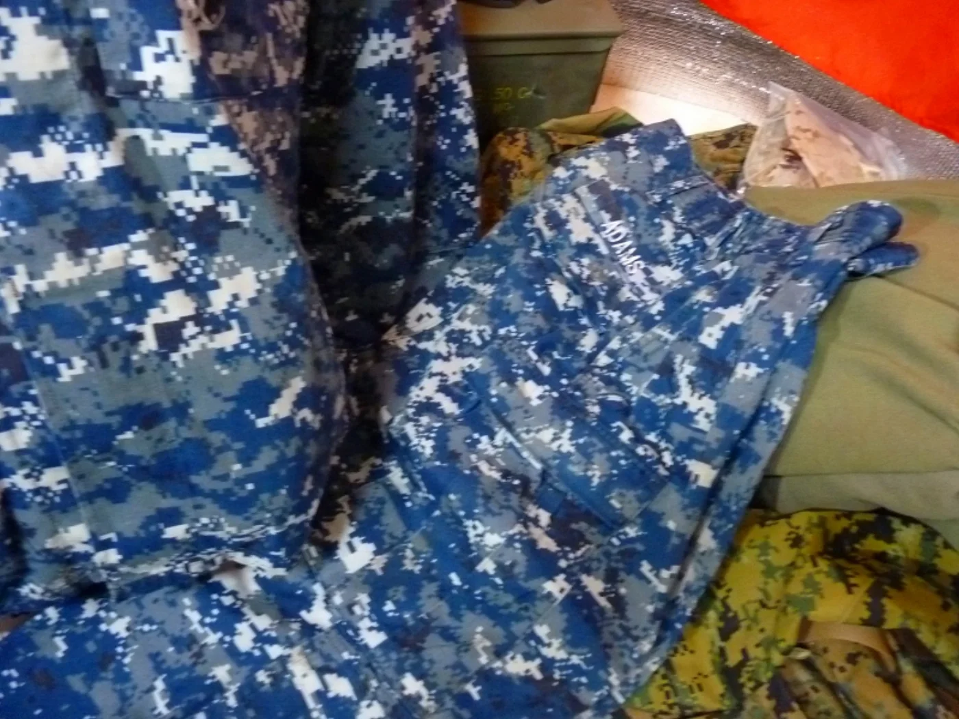 ミリタリーショップ 南国百貨店.COM|沖縄 NWU NAVY 新型迷彩服 Sサイズ 帽子付き [ZZ Q-1408] 記録写真4