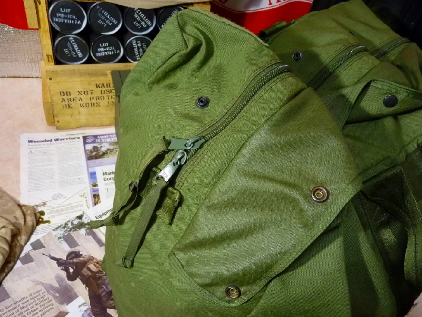 ミリタリーショップ 南国百貨店.COM|沖縄 USMC KITBAG キットバッグ ※ワケあり [Q-1362] - K 記録写真7