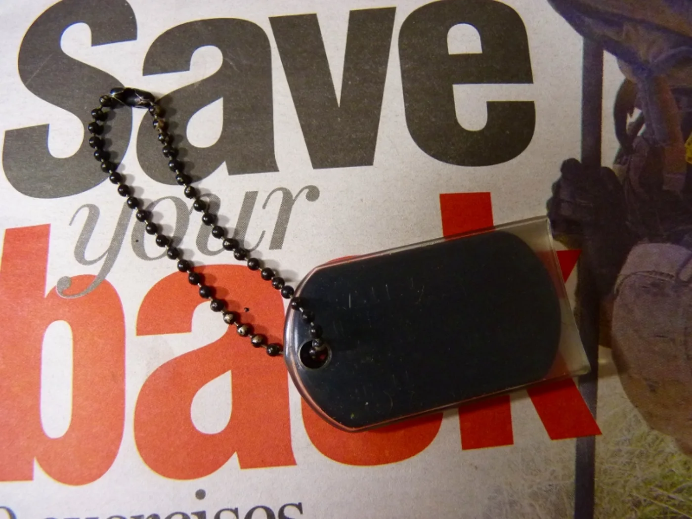 ミリタリーショップ 南国百貨店.COM|沖縄 DOGTAG ドッグタグ 米軍実物 黒 [Q-1401] - DOGTAG 記録写真6