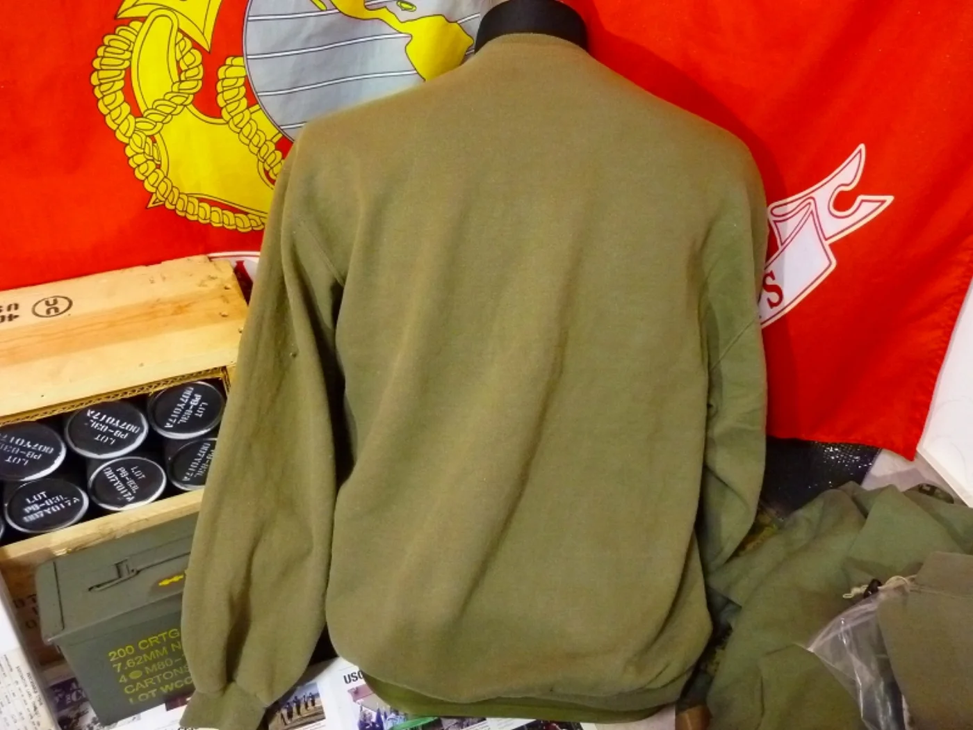 ミリタリーショップ 南国百貨店.COM|沖縄 USMC トレーナー L 中古 [ZZ Q-1416] - USMC トレ 記録写真4
