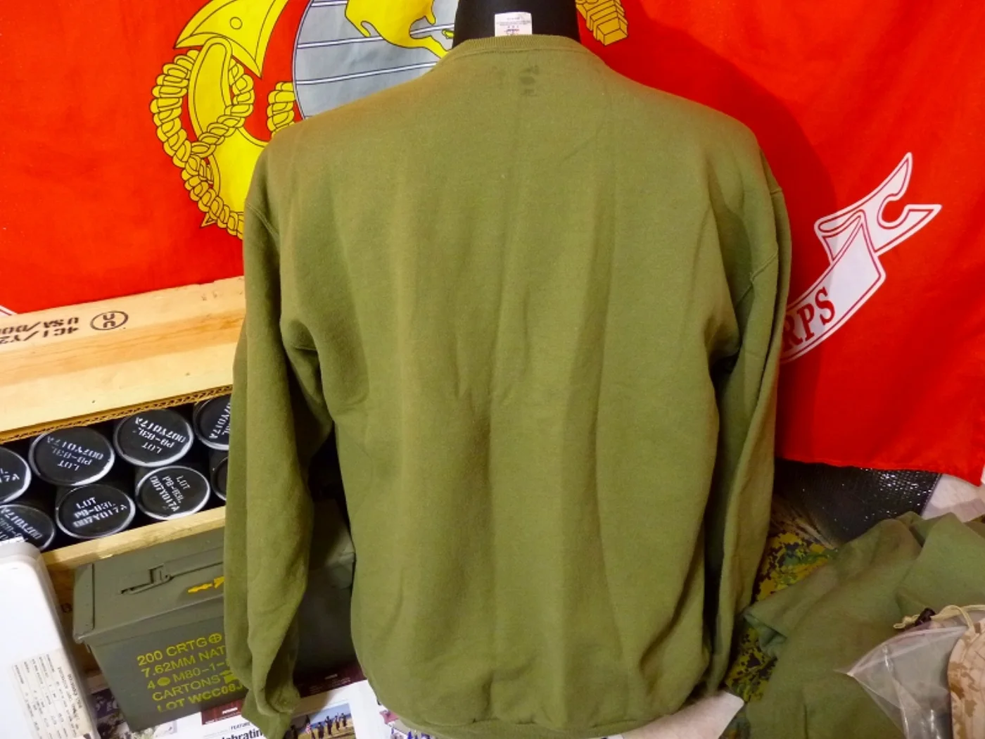 ミリタリーショップ 南国百貨店.COM|沖縄 USMC スウェットシャツ トレーナー L [ZZ Q-1418] - U 記録写真4