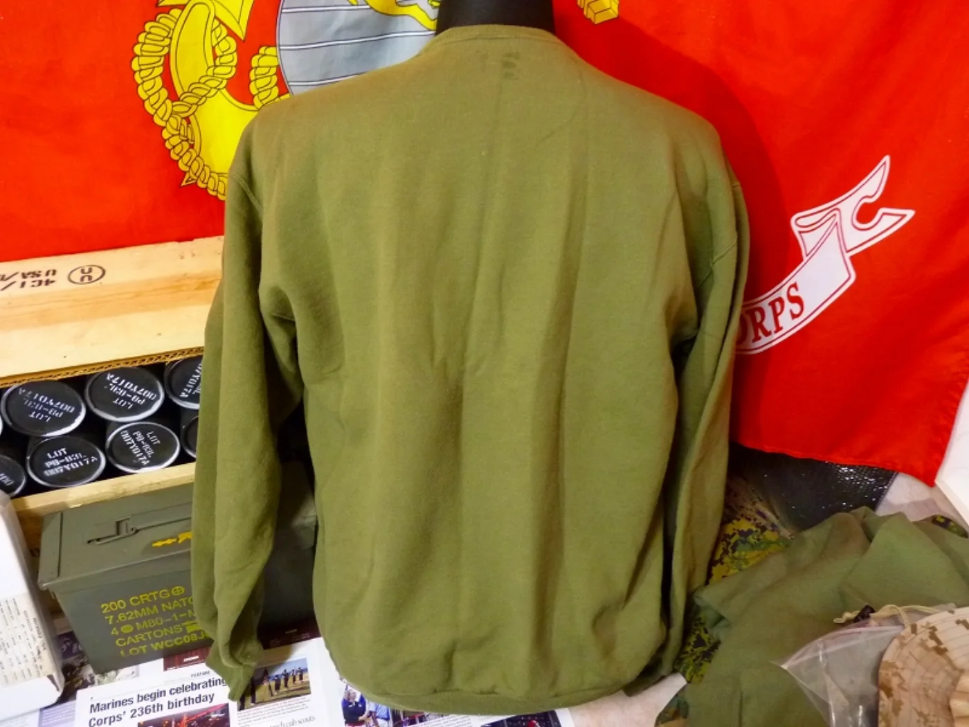 ミリタリーショップ 南国百貨店.COM|沖縄 USMC スウェットシャツ トレーナー L [ZZ Q-1418] - U 記録写真5