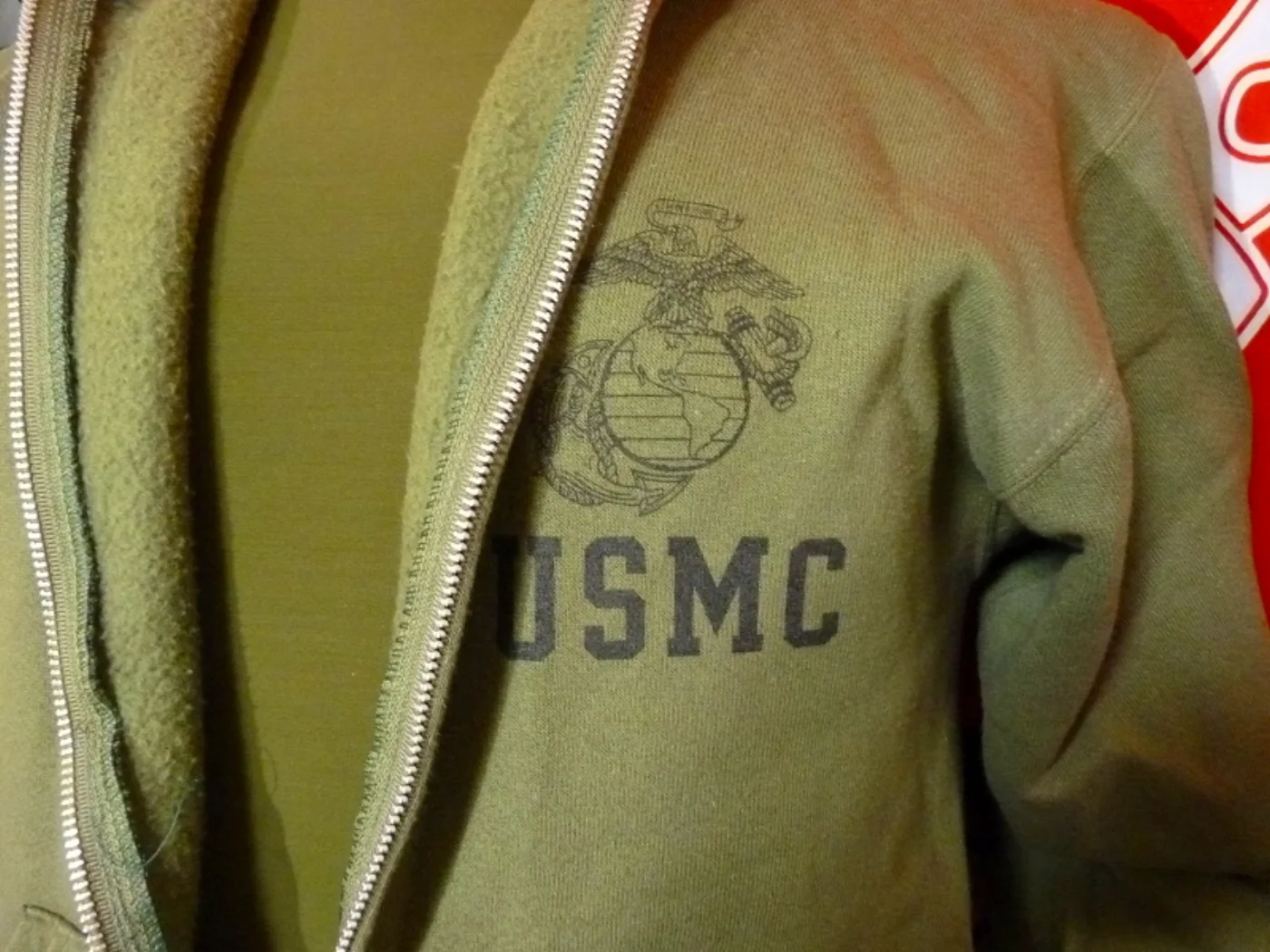 ミリタリーショップ 南国百貨店.COM|沖縄 USMC ジップパーカー M [ZZ Q-1419] - USMC ジップ 記録写真3