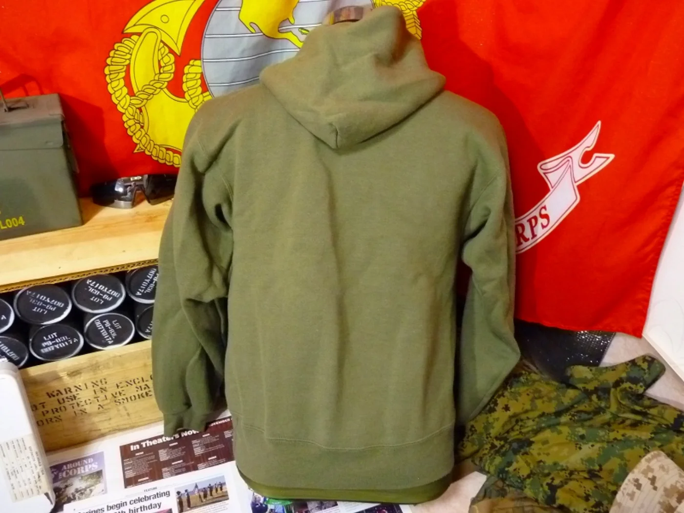 ミリタリーショップ 南国百貨店.COM|沖縄 USMC ジップパーカー M [ZZ Q-1419] - USMC ジップ 記録写真4