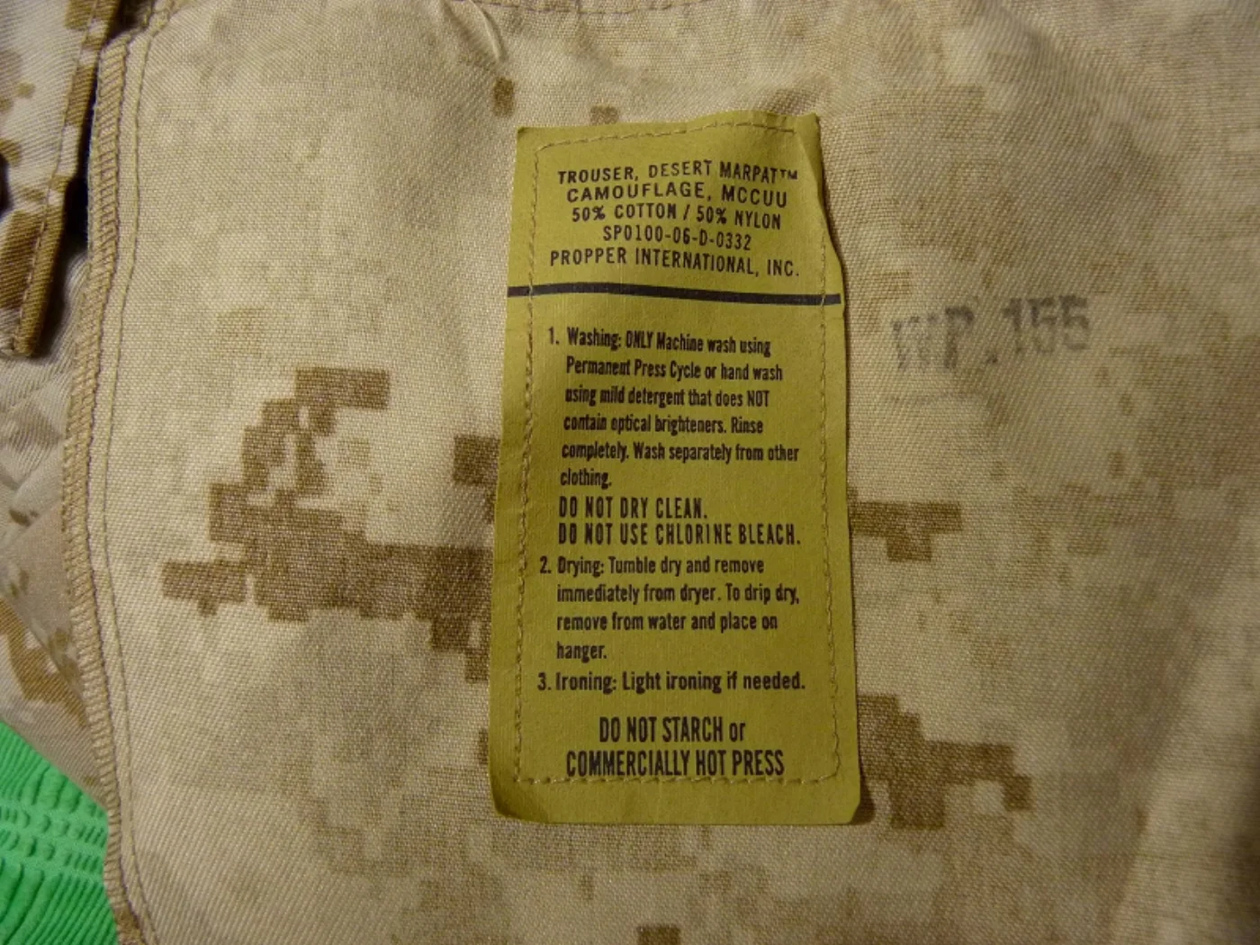 ミリタリーショップ 南国百貨店.COM|沖縄 USMC マーパット デザート 上下セット M-R 未使用品 [ZZZ Q 記録写真8