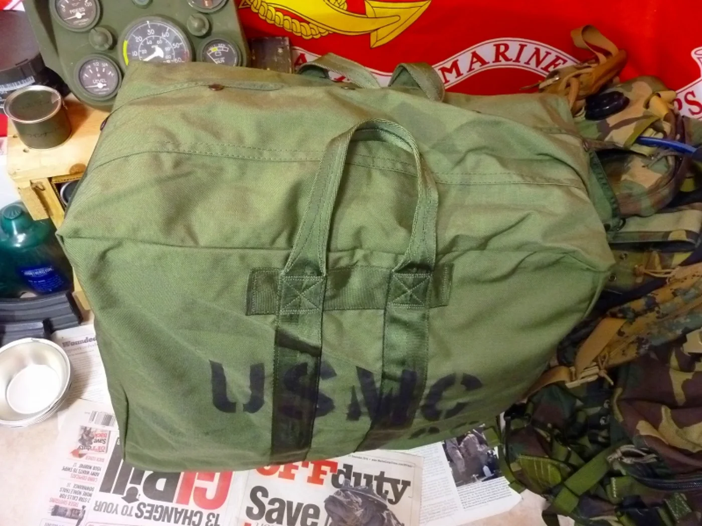 ミリタリーショップ 南国百貨店.COM|沖縄 USMC KIT BAG キットバッグ 【ステンシル】 [Q-1452] 記録写真5